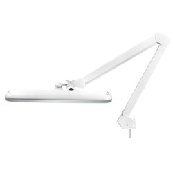 Elegant 801-s LED vrkstedslampe med standard hvidt stativ