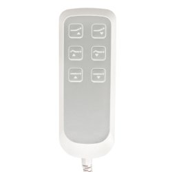 Elektrisk kosmetikstol lux 273b + skammel 304 hvid