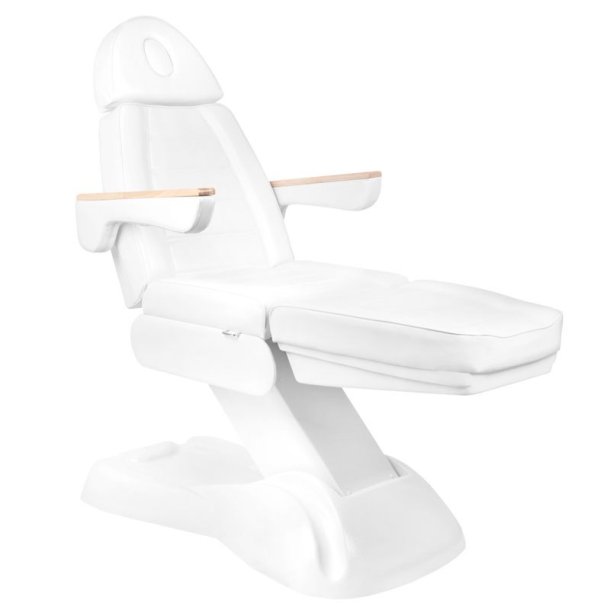 Elektrisk kosmetikstol lux 273b + skammel 304 hvid