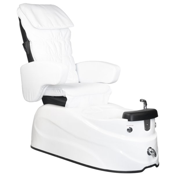 Spa pedicure stol as-122 hvid med massagefunktion