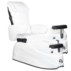 Spa pedicure stol as-122 hvid med massagefunktion
