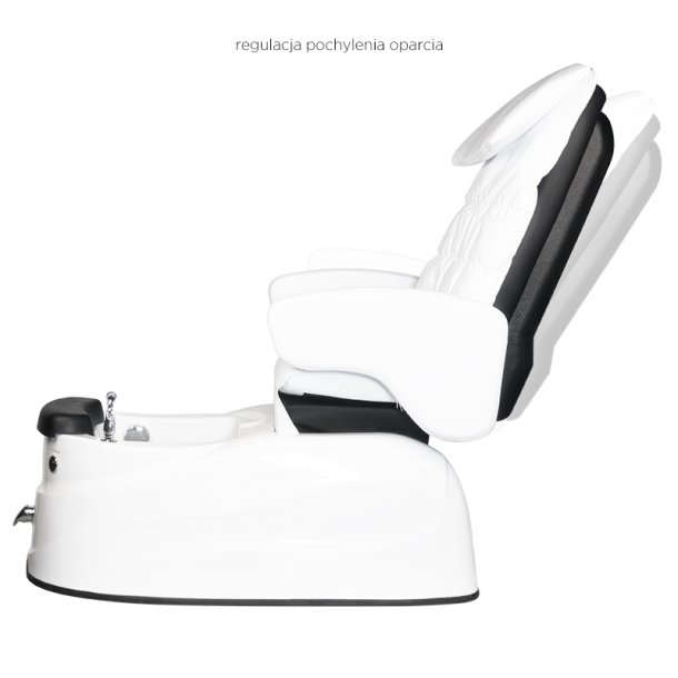 Spa pedicure stol as-122 hvid med massagefunktion