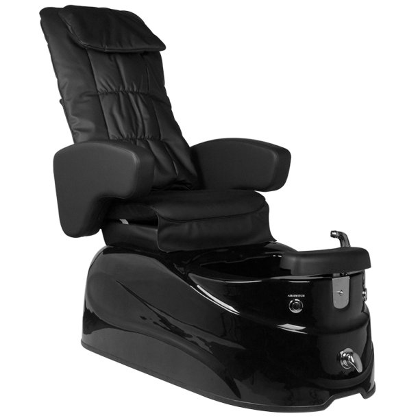 Spa pedicure stol AS-122 sort med massagefunktion