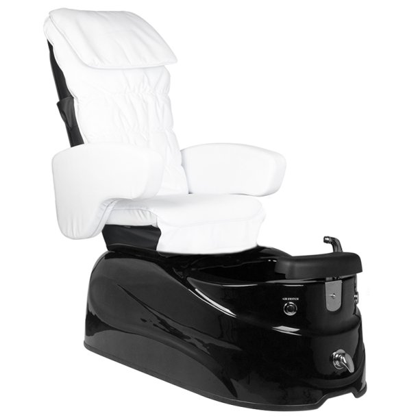 Spa pedicure stol AS-122 sort og hvid med massage funktion