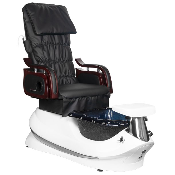 Spa pedicure stol AS-261 sort og hvid med massage funktion