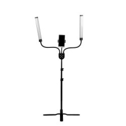 LED-lampe til jenvipper og makeup polluks iv type msp-mj-02 sort med fjernbetjening