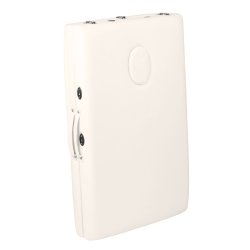 Sammenklappelig massagebriks, aluminium komfort, 2-delt creme