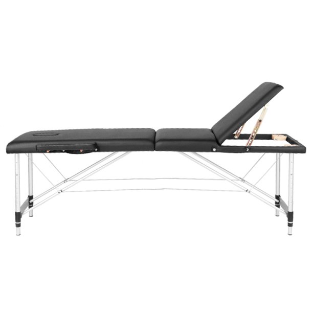 3-delt sort komfort massagebriks lavet af aluminium