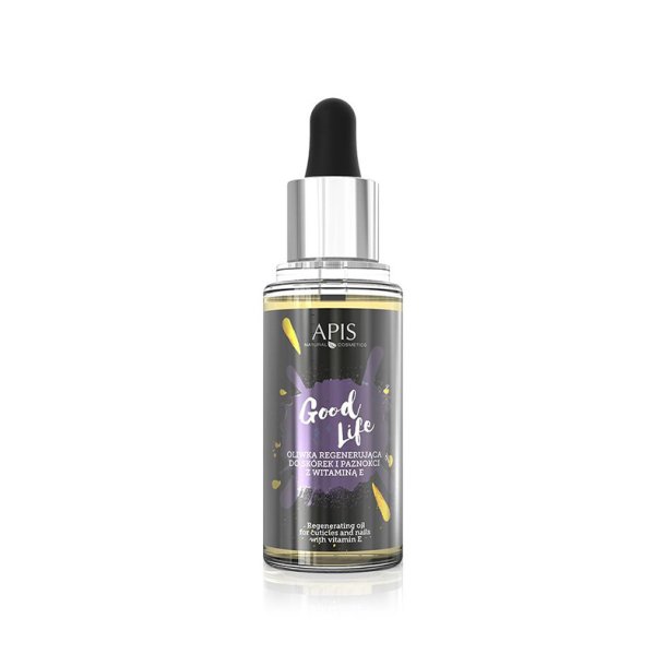 Apis good life regenererende olie til neglebnd og negle med E-vitamin, 30 ml