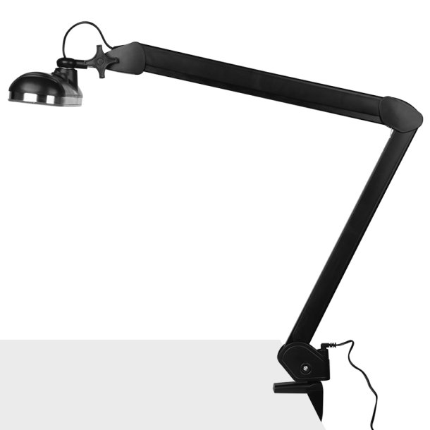 801. elegant LED arbejdslampe med standard sort skruestik