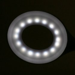 Ring led lampe slange p skrivebordet hvid