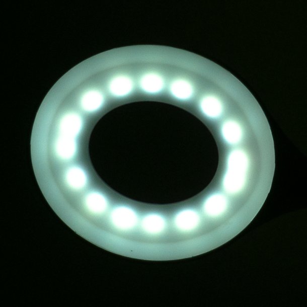 Ring led lampe slange p skrivebordet hvid