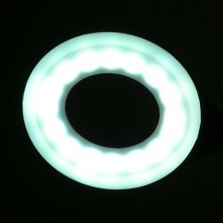 Ring led lampe slange p skrivebordet hvid