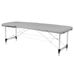 Sammenklappelig massagebriks, aluminium, 2-delt, gr, komfort