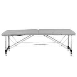 Sammenklappelig massagebriks, aluminium, 2-delt, gr, komfort