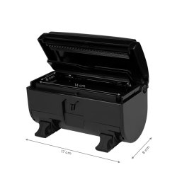 Sort barber alu folie dispenser