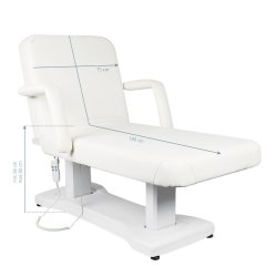 Elektrisk massagebriks azzurro 819a 2motorer Hvid