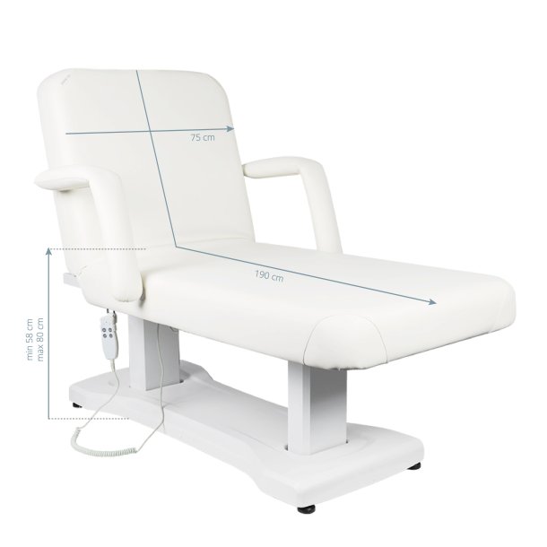 Elektrisk massagebriks azzurro 819a 2motorer Hvid