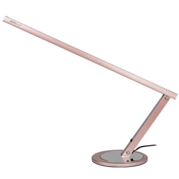 20w rosa guld slim skrivebordslampe