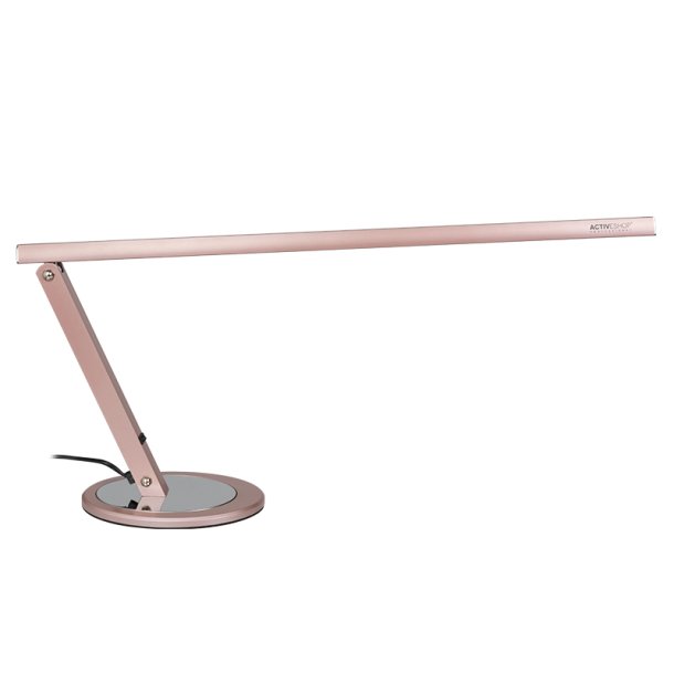 20w rosa guld slim skrivebordslampe