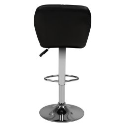 Bar stool m01 quilted adjustable black