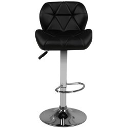Bar stool m01 quilted adjustable black