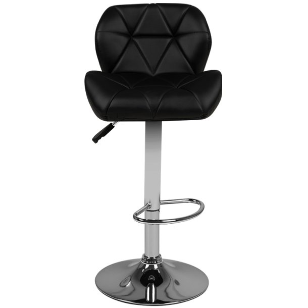 Bar stool m01 quilted adjustable black