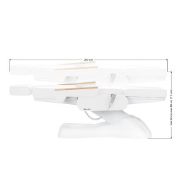 Elektrisk kosmetikstol SILLON Lux 273b 3 motorer hvid