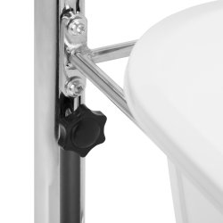 Pedicurebakke med justerbar hjde, krom