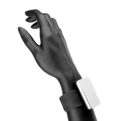 Sort magnetbnd til manchetknapper