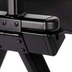 Sort aluminium make-up stol