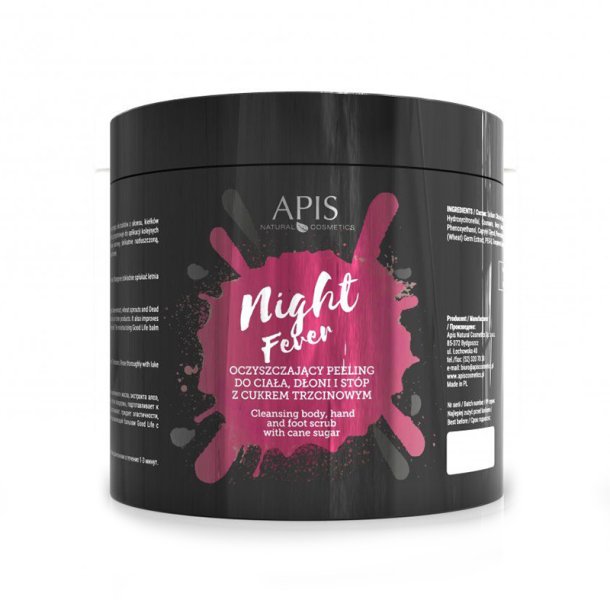 Apis night fever rensende scrub til krop, hnder og fdder, 700 g