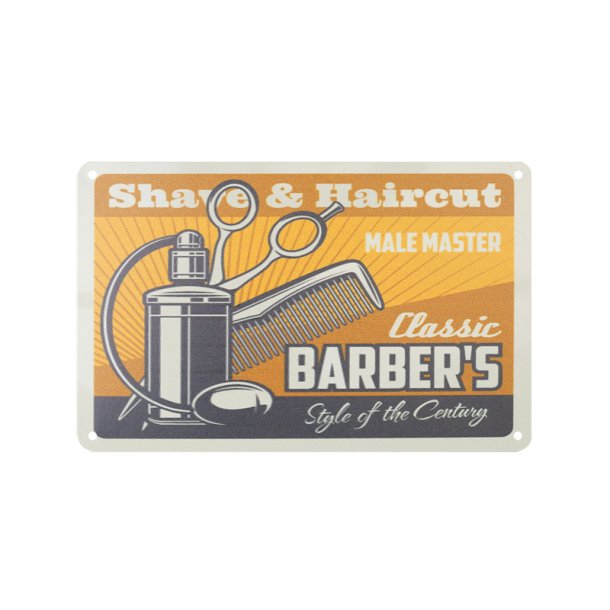 Dekorativ plakette barber b001