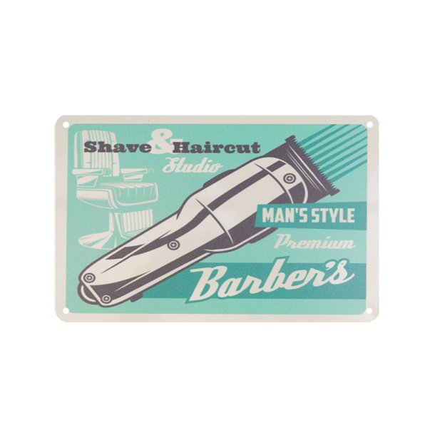 Dekorativ plakette barber b004