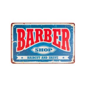 Dekorativ plakette barber b006
