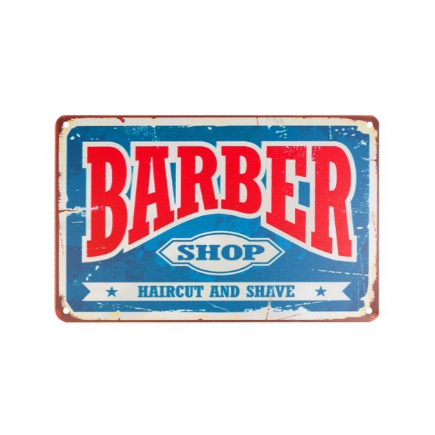 Dekorativ plakette barber b006