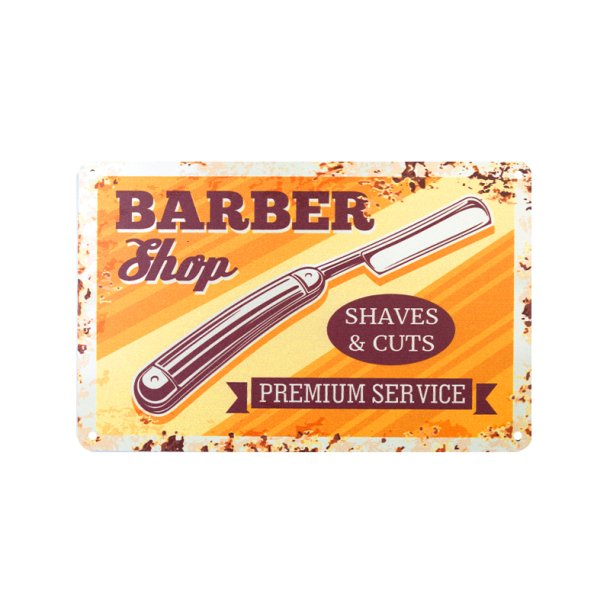 Dekorativ plakette barber b012