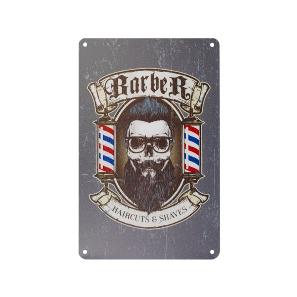 Dekorativ plakette barber b014