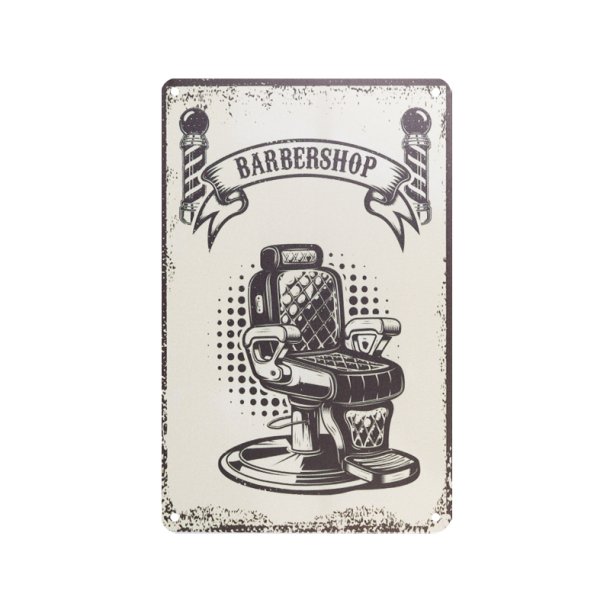 Dekorativ plakette barber b058