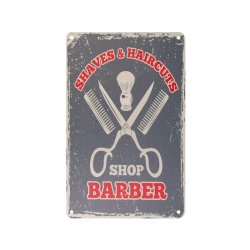 Dekorativ plakette barber b064