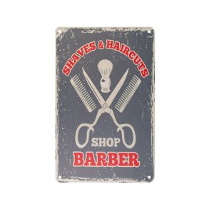 Dekorativ plakette barber b064