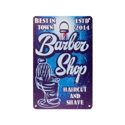 Dekorativ plakette barber b075
