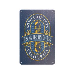 Dekorativ plakette barber b076