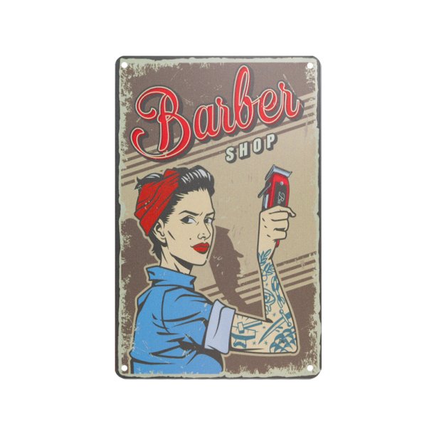 Dekorativ plakette barber b078