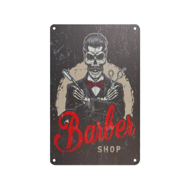 Dekorativ plakette barber b081