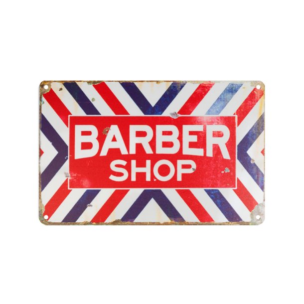 Dekorativ plakette barber c004