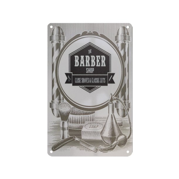 Dekorativ plakette barber c010