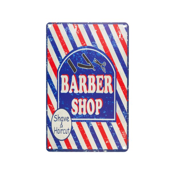 Dekorativ plakette barber c012