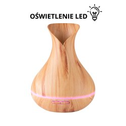Aroma diffuser spa luftfugter 15 lys tr 400ml + timer