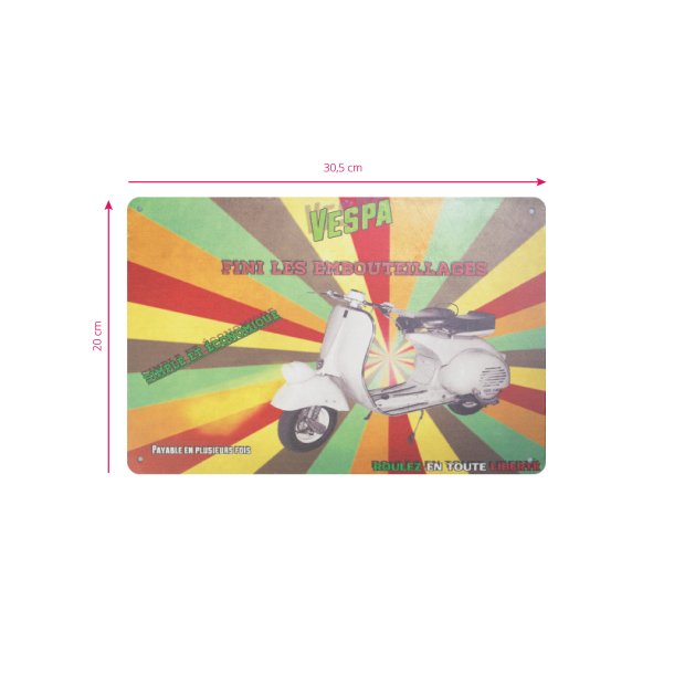 Dekorativ plakette vespa c018